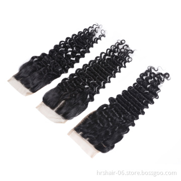 factory price weaves  European raw remy hair natural black 1b-30 body wave 4x4 closure